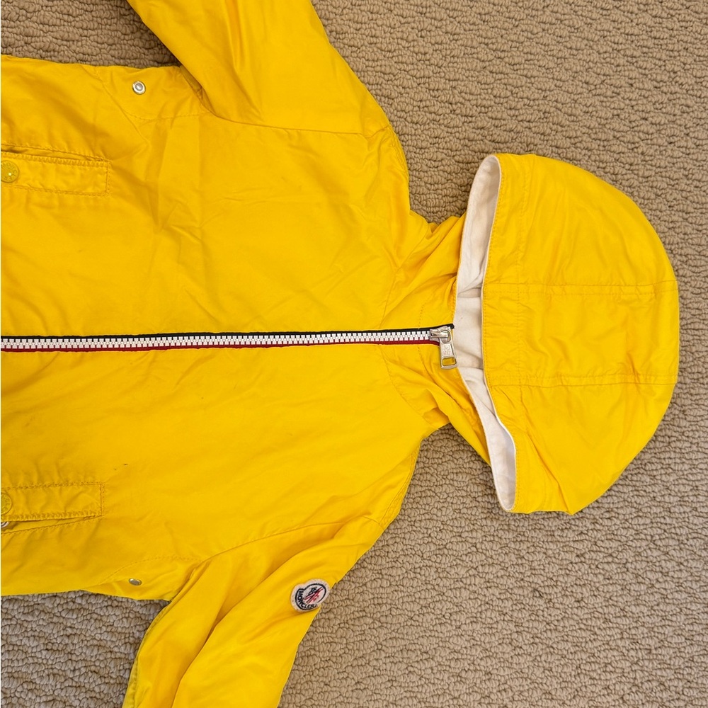 Moncler Bright Yellow Kids Raincoat